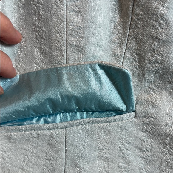 Élan Chic Light Blue Women's Blazer - Picture 4 of 16